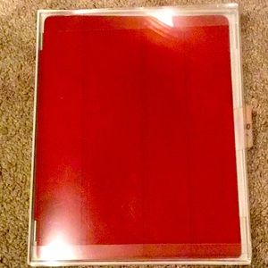 Leather Red Ipad Smart Cover